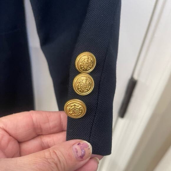 Lands’ End boys Navy suit jacket Sz 8 - Picture 6 of 7